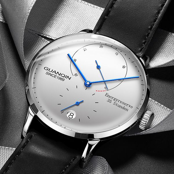 guanqin new fashion automatic clock brand luxury mechanical s men energy display leather calendar waterproof men's, Slivery;brown
guanqin new fashion automatic clock brand luxury mechanical s men energy display leather calendar waterproof men's, Slivery;brown