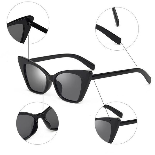 sunglasses 2021 fashion temperament women trend european and american small frame street pography cat eye glasses men ce, White;black
sunglasses 2021 fashion temperament women trend european and american small frame street pography cat eye glasses men ce, White;black