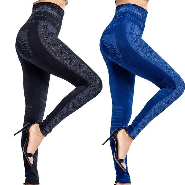 women's leggings women sport lady denim jeans stretch waist pants blue black slim skinny trousers tight
women's leggings women sport lady denim jeans stretch waist pants blue black slim skinny trousers tight