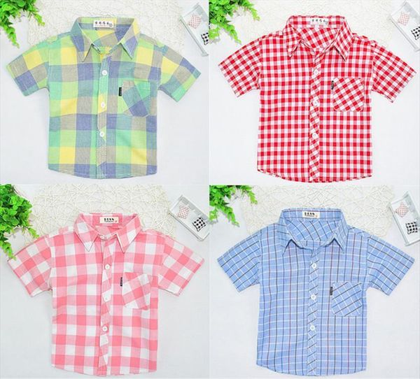 fashion boys shirt plaid striped style kids shirts childrens cotton clothes baby boy girls short sleeve, White;black
fashion boys shirt plaid striped style kids shirts childrens cotton clothes baby boy girls short sleeve, White;black
