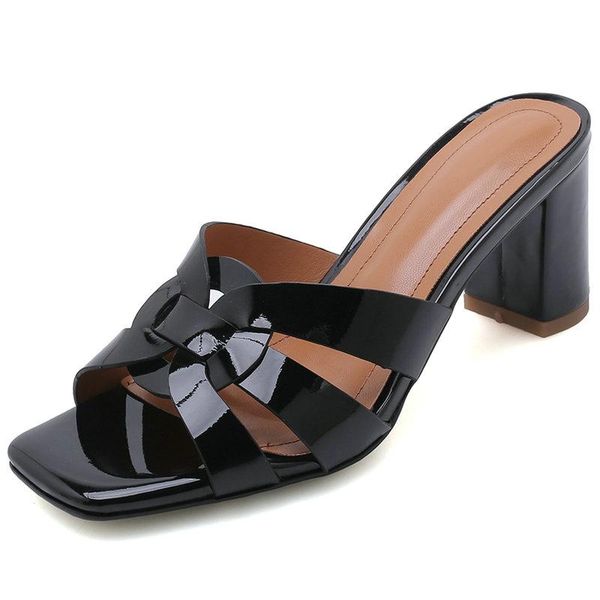 slippers genuine leather female slipper 2021 fashion punk high heels sandals for women casual basic shoes woman size 34-43, Black
slippers genuine leather female slipper 2021 fashion punk high heels sandals for women casual basic shoes woman size 34-43, Black