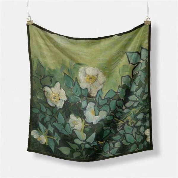scarves 53cm silk twill square scarf women fashion neckerchief oil painting print elegant neck head shawls foulard girls bandana hijab, Blue;gray
scarves 53cm silk twill square scarf women fashion neckerchief oil painting print elegant neck head shawls foulard girls bandana hijab, Blue;gray