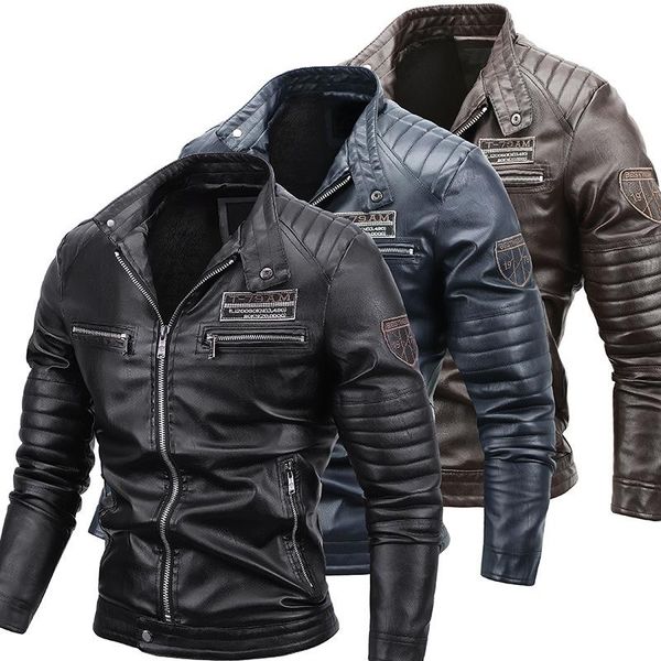 men's jackets 2021 autumn and winter european american slim pu jacket plush warm leather, Black;brown
men's jackets 2021 autumn and winter european american slim pu jacket plush warm leather, Black;brown