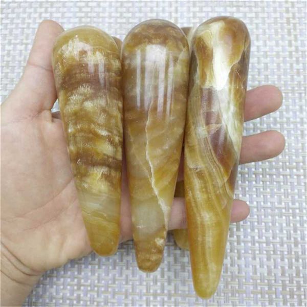 decorative objects & figurines natural drak yellow quartz point z massage stick roller healing crystal stone for gifts
decorative objects & figurines natural drak yellow quartz point z massage stick roller healing crystal stone for gifts