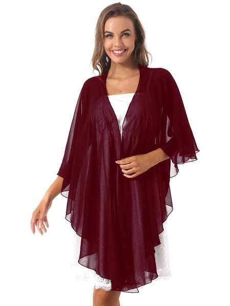 women's vests women 3/4 sleeve wedding bridal bolero solid color shawl ladies elegant asymmetrical hem chiffon shrug evening cape, Black;white
women's vests women 3/4 sleeve wedding bridal bolero solid color shawl ladies elegant asymmetrical hem chiffon shrug evening cape, Black;white