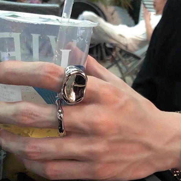 wedding rings 2021 korea fashion hyperbole irregular round silver color metal geometric ring for women girls personality jewelry gifts, Slivery;golden
wedding rings 2021 korea fashion hyperbole irregular round silver color metal geometric ring for women girls personality jewelry gifts, Slivery;golden