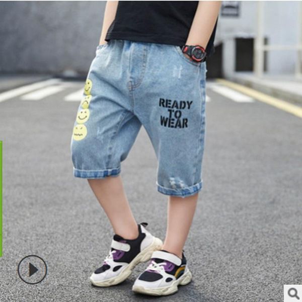 boys denim knee length pant 2021 fashion summer children's trousers kids active pants smile letter sky blue color size4-14 ly056
boys denim knee length pant 2021 fashion summer children's trousers kids active pants smile letter sky blue color size4-14 ly056