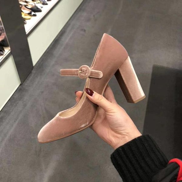 dress shoes nude velvet 8cm high heels women pumps mary janes woman runway 2021 spring fashion elegant ladies party, Black
dress shoes nude velvet 8cm high heels women pumps mary janes woman runway 2021 spring fashion elegant ladies party, Black