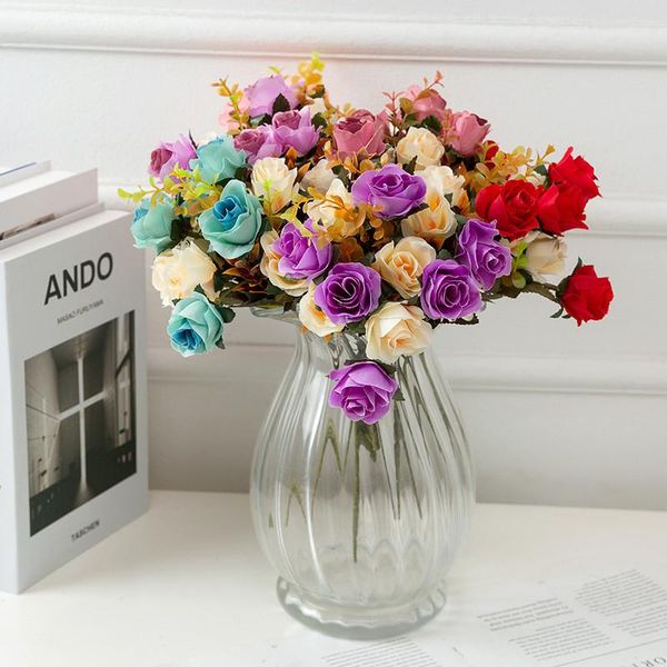 decorative flowers & wreaths 5 bouquet artificial double color rose wedding decor fake flower home accessories gift for lovers
decorative flowers & wreaths 5 bouquet artificial double color rose wedding decor fake flower home accessories gift for lovers