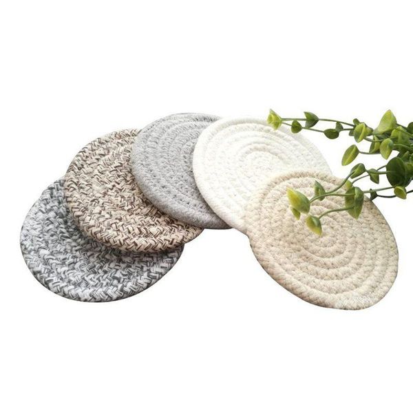 mats & pads round cotton braided table place non-slip set of 5 cups dining kitchen washable small
mats & pads round cotton braided table place non-slip set of 5 cups dining kitchen washable small