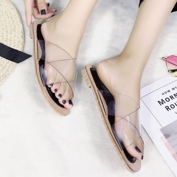 slippers 2021 summer pvc women shoes comfortable transparent upper sandals casual female solid beach woman slides, Black
slippers 2021 summer pvc women shoes comfortable transparent upper sandals casual female solid beach woman slides, Black