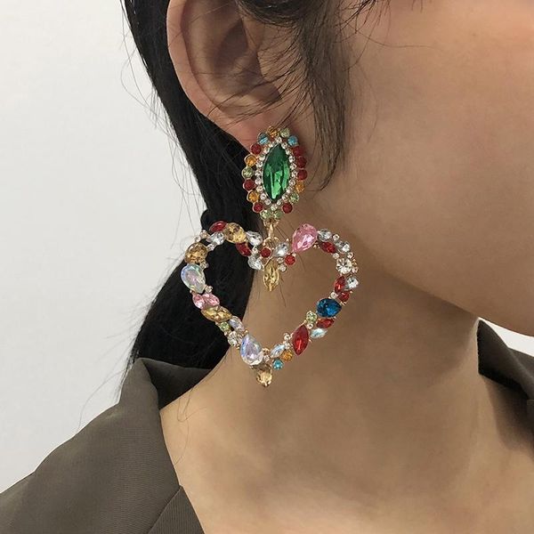 dangle & chandelier luxury crystal drop earrings for women fasion simple heart statement girls jewelry accessories brincos 2021, Silver
dangle & chandelier luxury crystal drop earrings for women fasion simple heart statement girls jewelry accessories brincos 2021, Silver