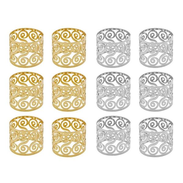 napkin rings set of 6, exquisite round wraps metal serviette ring holder dining table setting decoration
napkin rings set of 6, exquisite round wraps metal serviette ring holder dining table setting decoration