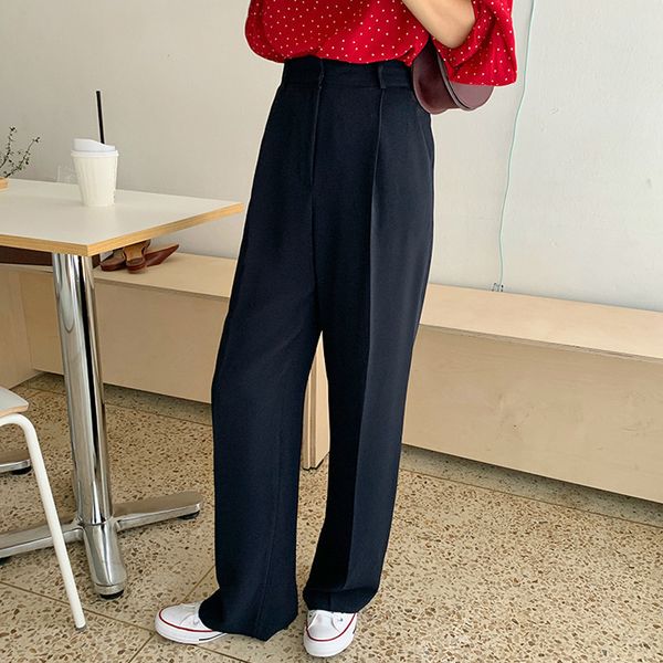 elegant solid suit pants for women high waist office ladies long pant spring summer female trousers pantalon femme 210522, Black;white
elegant solid suit pants for women high waist office ladies long pant spring summer female trousers pantalon femme 210522, Black;white
