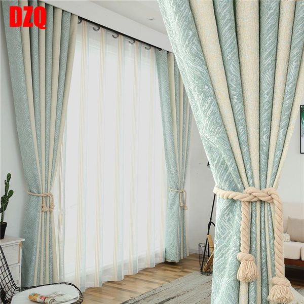 striped nordic style blue-green curtains for living room shade chenille thickened warmth and cold-proof curtain & drapes
striped nordic style blue-green curtains for living room shade chenille thickened warmth and cold-proof curtain & drapes