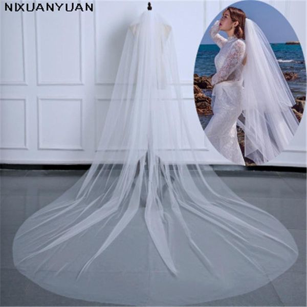 bridal veils nxy 3m wedding veil long soft ivory white cathedral 2t with comb accessories 2021 voile mariage stock, Black
bridal veils nxy 3m wedding veil long soft ivory white cathedral 2t with comb accessories 2021 voile mariage stock, Black