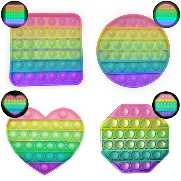 fluorescent glow in the dark push bubbles fidget toys sensory bubble wrap toy silicone anti stress relief luminous board
fluorescent glow in the dark push bubbles fidget toys sensory bubble wrap toy silicone anti stress relief luminous board