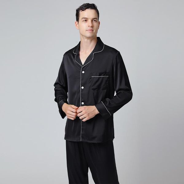 men's sleepwear men satin loose pajamas set with trousers soft casual 2pcs shirt&pant male home wear pyjamas summer loungewear, Black;brown
men's sleepwear men satin loose pajamas set with trousers soft casual 2pcs shirt&pant male home wear pyjamas summer loungewear, Black;brown