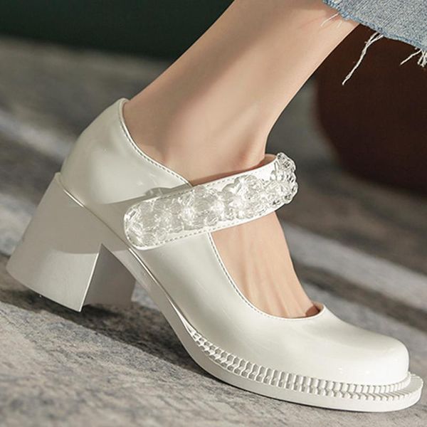 dress shoes patent leather mary jane for women 2021 autumn chunky platform ankle strap pumps woman thick bottom jk lolita p105, Black
dress shoes patent leather mary jane for women 2021 autumn chunky platform ankle strap pumps woman thick bottom jk lolita p105, Black
