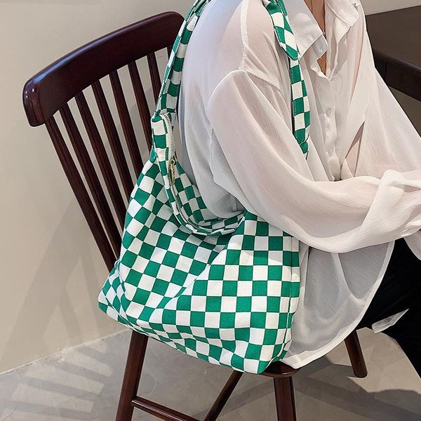 shoulder bags simple large-capacity women's summer 2021 brand tide canvas bag single large plaid bucket
shoulder bags simple large-capacity women's summer 2021 brand tide canvas bag single large plaid bucket