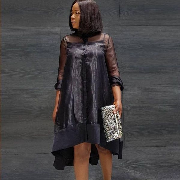 casual dresses 2021 women street fashion nightclub perspective collar mesh lapel loose leisure long dress, Black;gray
casual dresses 2021 women street fashion nightclub perspective collar mesh lapel loose leisure long dress, Black;gray
