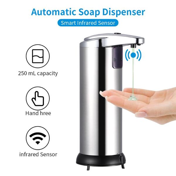 liquid soap dispenser 250ml automatic gel hand induction touchless with ir sensor stainless steel container
liquid soap dispenser 250ml automatic gel hand induction touchless with ir sensor stainless steel container