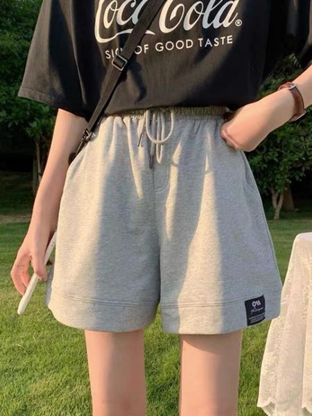 women's shorts black sportswear spring and summer high waist slim casual pants wear loose wide leg, White;black
women's shorts black sportswear spring and summer high waist slim casual pants wear loose wide leg, White;black