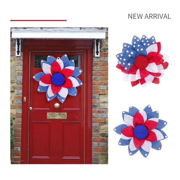 july 4th themed garland independence day wreath with american flag print patriotic fabric front door decoration decorative flowers & wreaths
july 4th themed garland independence day wreath with american flag print patriotic fabric front door decoration decorative flowers & wreaths