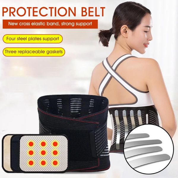 waist support self-heating belt steel plate fixed band protector magnet to keep warm for men women, Black;gray
waist support self-heating belt steel plate fixed band protector magnet to keep warm for men women, Black;gray