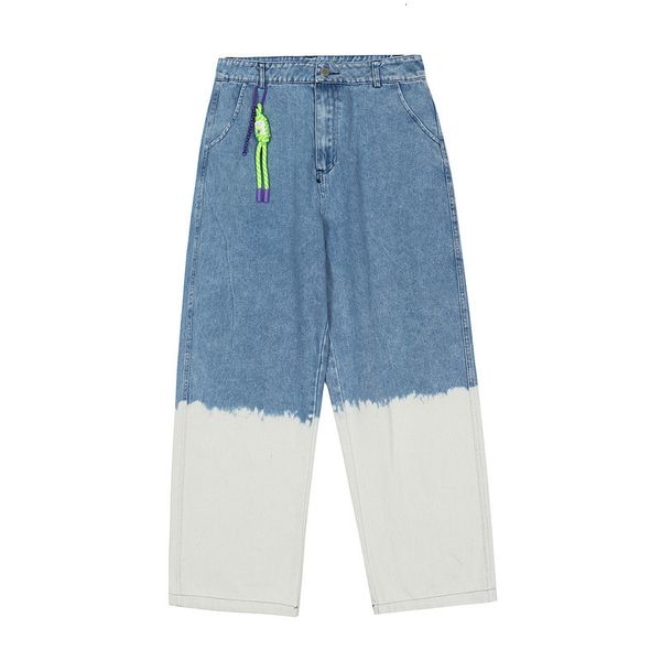 men's jeans men wash splice color casual straight wide leg man trousers male fashion streetwear loose hip hop denim full length pa, Blue
men's jeans men wash splice color casual straight wide leg man trousers male fashion streetwear loose hip hop denim full length pa, Blue