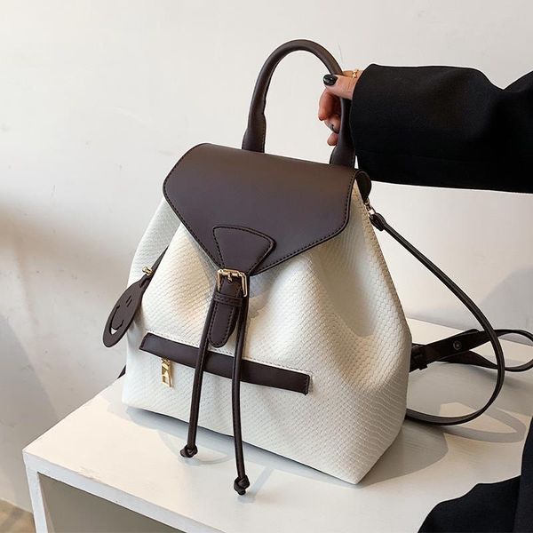 backpack style color contrast bag female 2021 spring and summer fashion korean large capacity versatile student
backpack style color contrast bag female 2021 spring and summer fashion korean large capacity versatile student