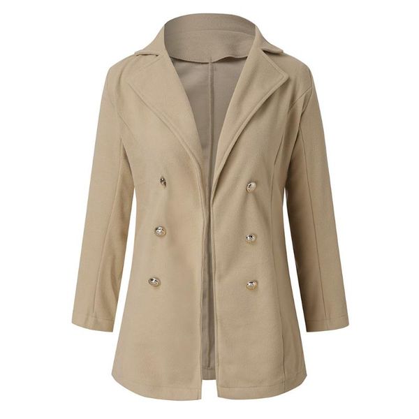 women's jackets ostrich 2021 autumn winter plus size women formal office work double buttons open front ladies solid coats, Black;brown
women's jackets ostrich 2021 autumn winter plus size women formal office work double buttons open front ladies solid coats, Black;brown