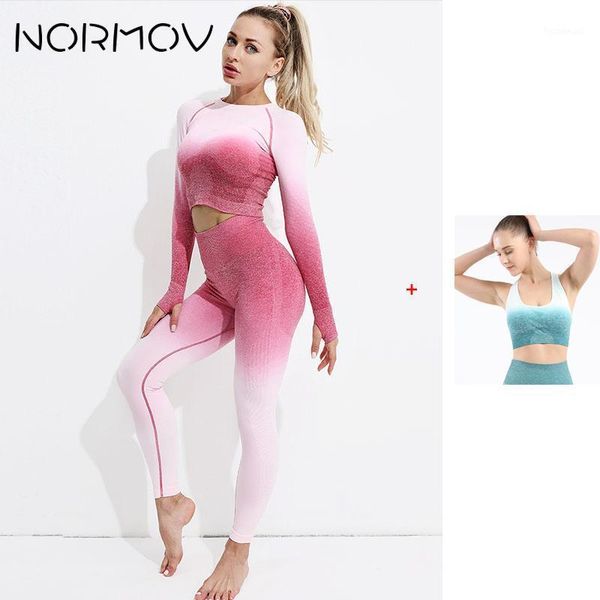 ombre women yoga set seamless leggings long sleeve crop sports bra running pants gym clothing fitness suit outfit
ombre women yoga set seamless leggings long sleeve crop sports bra running pants gym clothing fitness suit outfit