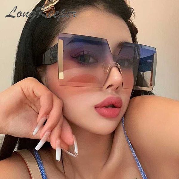 longkeeper square oversized sunglasses women rimless flat vintage designer sun glasses gradient uv400 oculos masculino, White;black
longkeeper square oversized sunglasses women rimless flat vintage designer sun glasses gradient uv400 oculos masculino, White;black