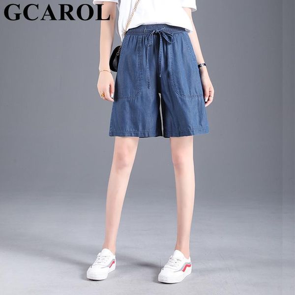 women high waist tencel shorts denim jeans drawstring wide leg short 2 big pockets thin casual loose summer spring plus size 32 women's, White;black
women high waist tencel shorts denim jeans drawstring wide leg short 2 big pockets thin casual loose summer spring plus size 32 women's, White;black
