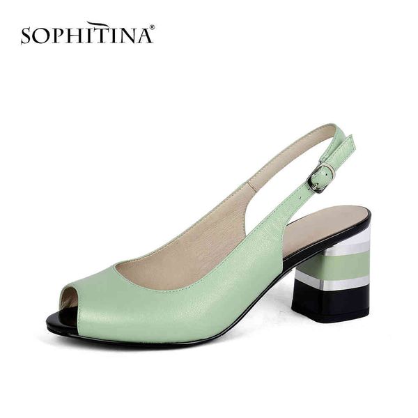 sophitina fashion shallow sandals sheepskin round toe special design mixed colors shoes sandals pc170 210513, Black
sophitina fashion shallow sandals sheepskin round toe special design mixed colors shoes sandals pc170 210513, Black