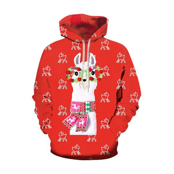 christmas red santa hat pattern hoodie visual impact party punk gothic round neck sweater hoodie, Black
christmas red santa hat pattern hoodie visual impact party punk gothic round neck sweater hoodie, Black