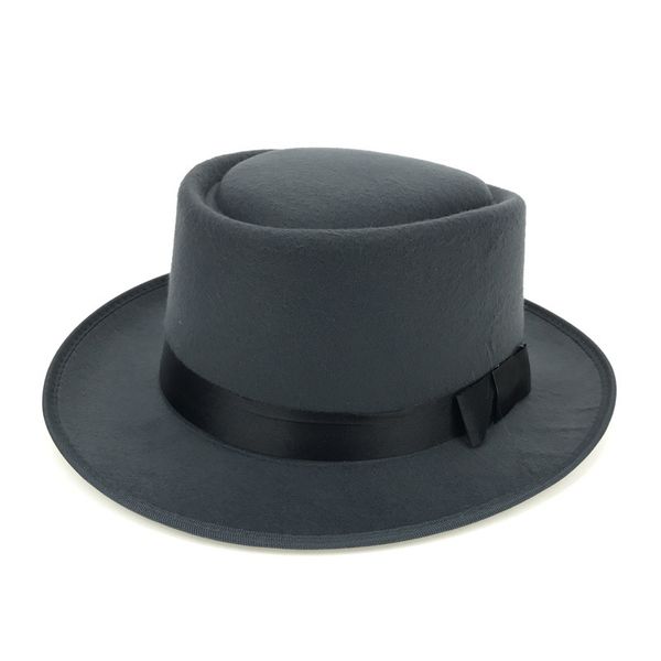 fashion australian artificial wool pork pie fedora felt hats for women men autumn winter plain church trilby flat hat, Blue;gray
fashion australian artificial wool pork pie fedora felt hats for women men autumn winter plain church trilby flat hat, Blue;gray