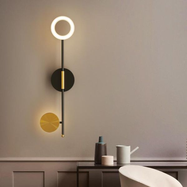 nordic modern wall lamp round led living room background study bedroom balcony aisle corridor
nordic modern wall lamp round led living room background study bedroom balcony aisle corridor