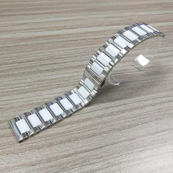 watch bands luxury ceramic+steel 20mm 22mm bracelet for samsung galaxy band active 2 1/46mm/42mm strap garmin vivoactive 4 3/hr, Black;brown
watch bands luxury ceramic+steel 20mm 22mm bracelet for samsung galaxy band active 2 1/46mm/42mm strap garmin vivoactive 4 3/hr, Black;brown