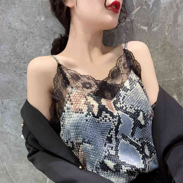 tanks tanks t-shirts female camisole new blazer wearing snake pattern lace bottoming shirt vest women sleeveless tunic, White
tanks tanks t-shirts female camisole new blazer wearing snake pattern lace bottoming shirt vest women sleeveless tunic, White