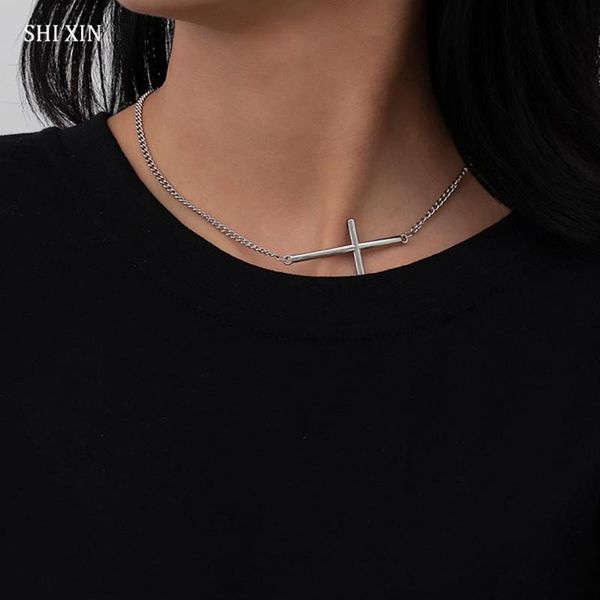 cross shrot choker necklace for women fashion chokers colar on neck stainless steel chains necklaces 2021 jewelry, Golden;silver
cross shrot choker necklace for women fashion chokers colar on neck stainless steel chains necklaces 2021 jewelry, Golden;silver