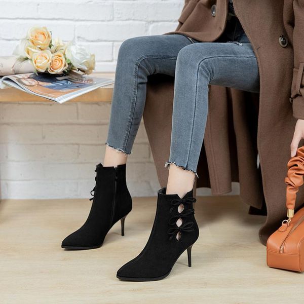 boots fashion ankle for women 2021 women's pointed toe buckle thin high heel zippert short shoes large size, Black
boots fashion ankle for women 2021 women's pointed toe buckle thin high heel zippert short shoes large size, Black