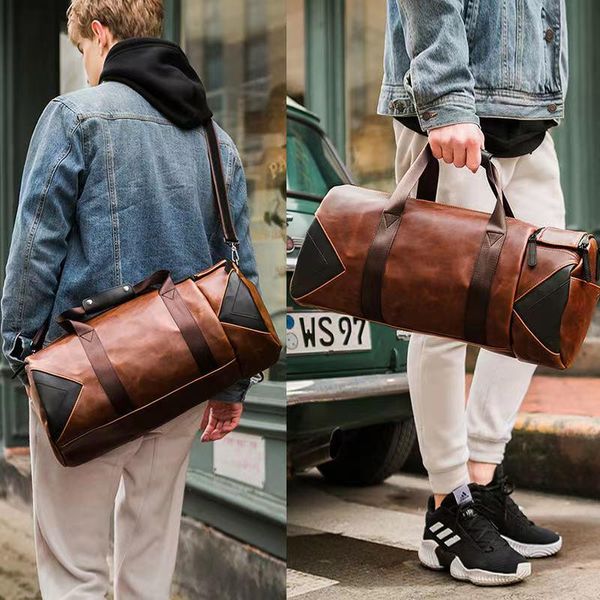 duffel bags the portable pu leather travel bag large capacity short-distance messenger sports gym
duffel bags the portable pu leather travel bag large capacity short-distance messenger sports gym