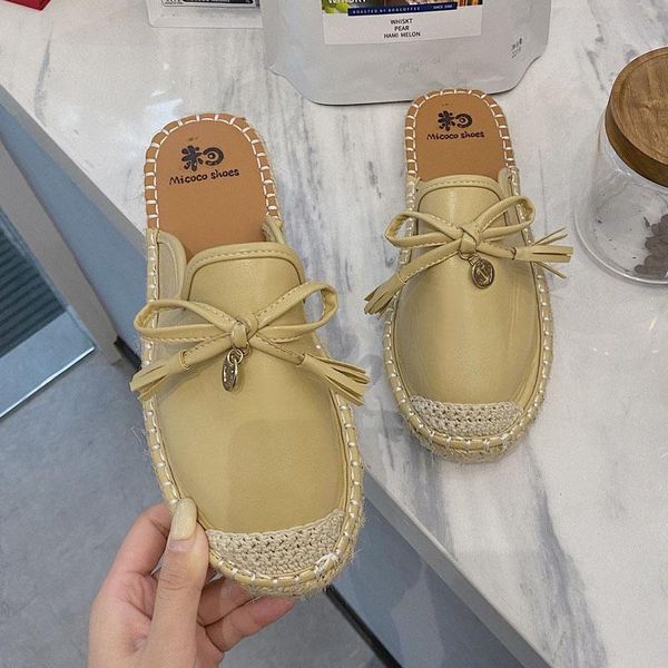spring summer women mules shoes brand slippers fashion round toe bowknot baotou straw plaited article fisherman, Black
spring summer women mules shoes brand slippers fashion round toe bowknot baotou straw plaited article fisherman, Black