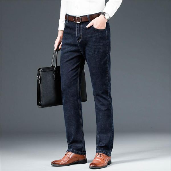men's jeans 2021 four season black stretch business casual brand pants classic straight-leg plus size ight and breathable, Blue
men's jeans 2021 four season black stretch business casual brand pants classic straight-leg plus size ight and breathable, Blue