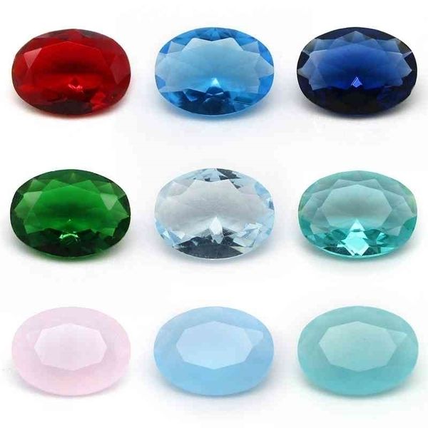 50pcs/lot 3*4~13*18mm various color loose stone oval shape machine cut glass synthetic gemstone for jewelry
50pcs/lot 3*4~13*18mm various color loose stone oval shape machine cut glass synthetic gemstone for jewelry