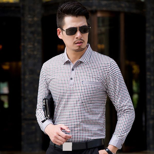 2021 brand new men's lapel t-shirt small round pocket long sleeves t-shirt for male cotton trellis middle-aged t-shirt kg-204, White;black
2021 brand new men's lapel t-shirt small round pocket long sleeves t-shirt for male cotton trellis middle-aged t-shirt kg-204, White;black