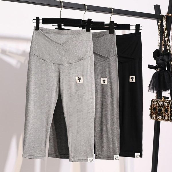 703# maternity pants summer stretch support abdomen elastic waist belly leggings trousers bottoms, White
703# maternity pants summer stretch support abdomen elastic waist belly leggings trousers bottoms, White