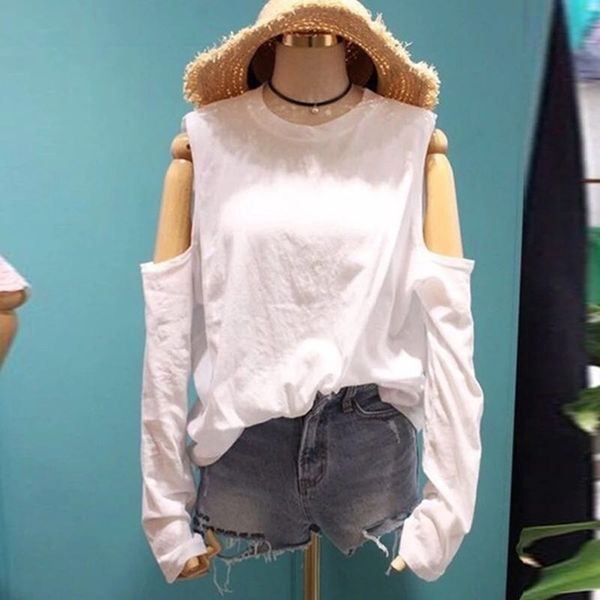 korean style long sleeves off shoulder t-shirt women's o neck casual tee girls ladies pullover a2464 210519, White
korean style long sleeves off shoulder t-shirt women's o neck casual tee girls ladies pullover a2464 210519, White